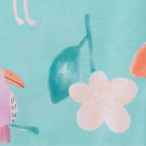 #21 Carter's Kids' 4-Piece Pajama Set Flamingo and Tie Dye 2T 3T 4T 5T B… - Picture 7 of 9